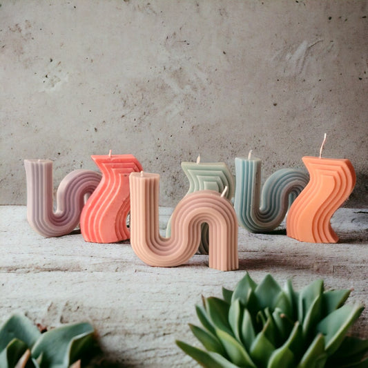 Wavy candle