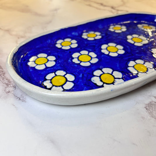 Flower Bud Ceramic Platter