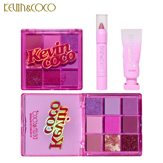 9-COLOR PINK MAKEUP KIT