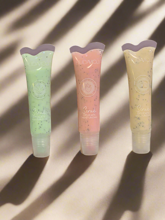 Huda moji lip scrub.