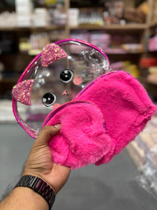 Meow fluffy eyers pouches..