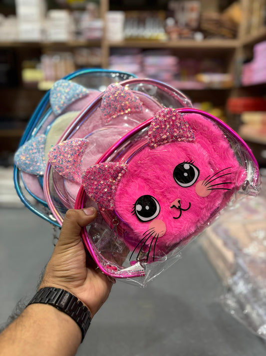 Meow fluffy eyers pouches..